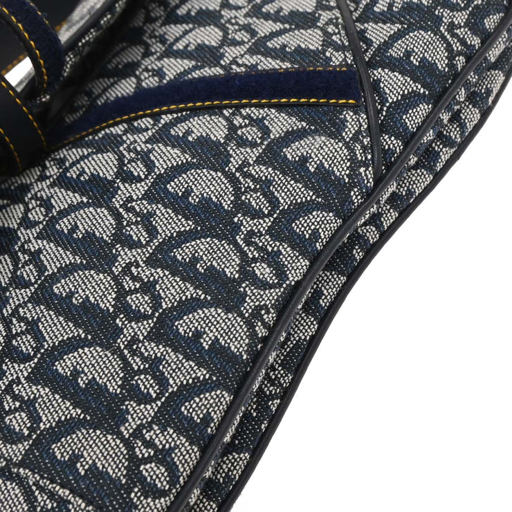 Christian Dior Navy Trotter Double Saddle Handbag RU0092 154530