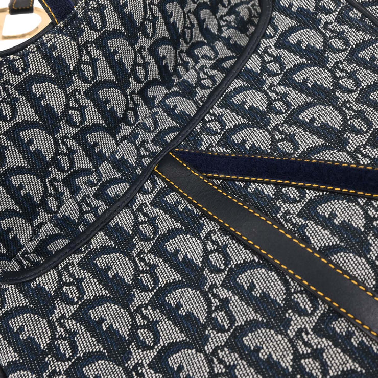 Christian Dior Navy Trotter Double Saddle Handbag RU0092 154530
