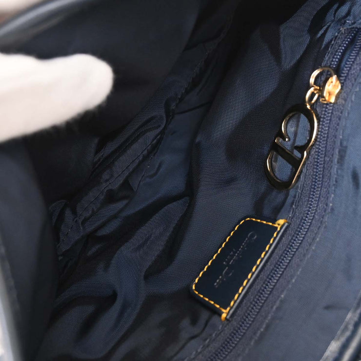 Christian Dior Navy Trotter Double Saddle Handbag RU0092 154530