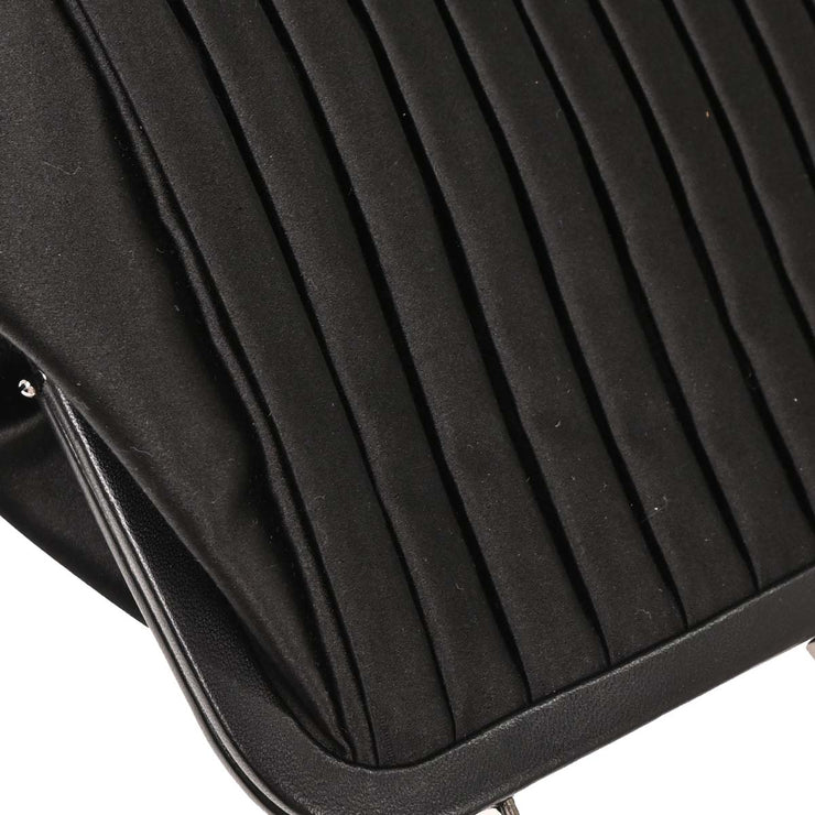 Chanel Black Satin Mademoiselle Chain Handbag 154541