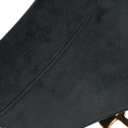 Christian Dior Black Velvet Saddle Handbag 01-RU-0149 154545