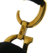 Christian Dior Black Velvet Saddle Handbag 01-RU-0149 154545