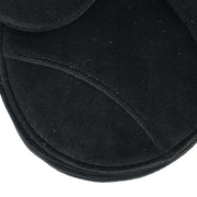 Christian Dior Black Velvet Saddle Handbag 01-RU-0149 154545