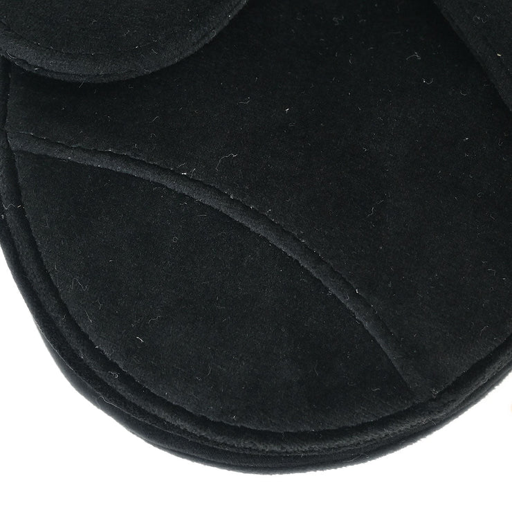 Christian Dior Black Velvet Saddle Handbag 01-RU-0149 154545