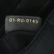 Christian Dior Black Velvet Saddle Handbag 01-RU-0149 154545