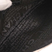 Chanel Black Satin Camellia Charm Chain Handbag 154546