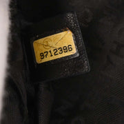 Chanel Black Satin Camellia Charm Chain Handbag 154546