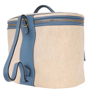 Hermes Blue Jean Toile H Taurillon Clemence Intercity Vanity Handbag B Square:G 154550
