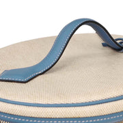 Hermes Blue Jean Toile H Taurillon Clemence Intercity Vanity Handbag B Square:G 154550