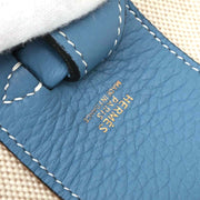 Hermes Blue Jean Toile H Taurillon Clemence Intercity Vanity Handbag B Square:G 154550
