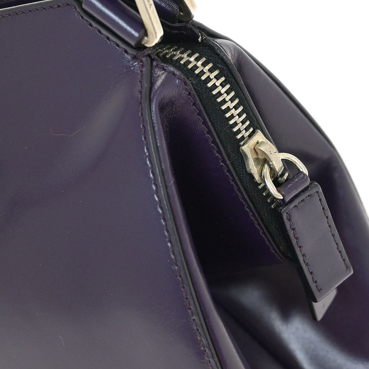 Prada Purple Leather Handbag 7 154555