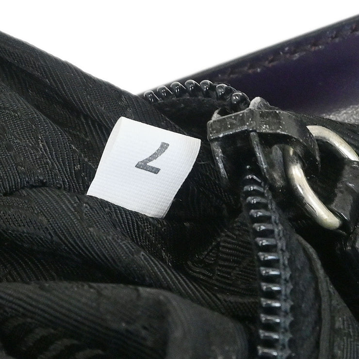 Prada Purple Leather Handbag 7 154555