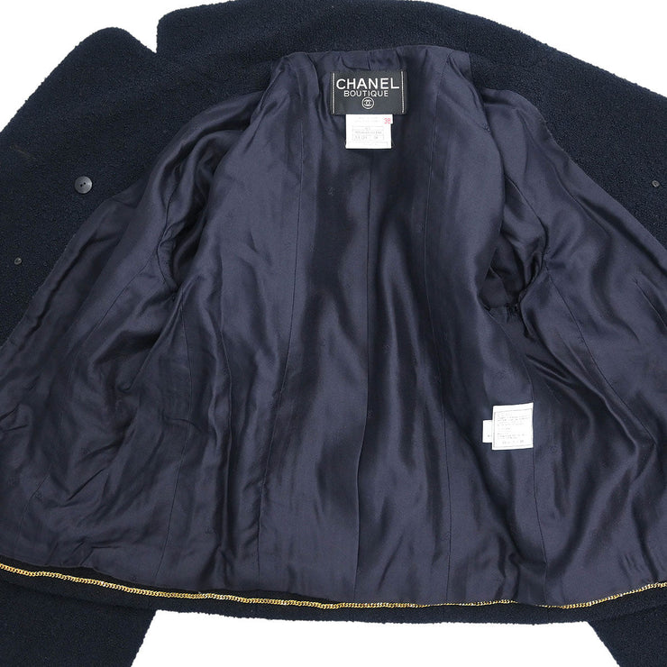 Chanel Jacket Black 95A #38 154558
