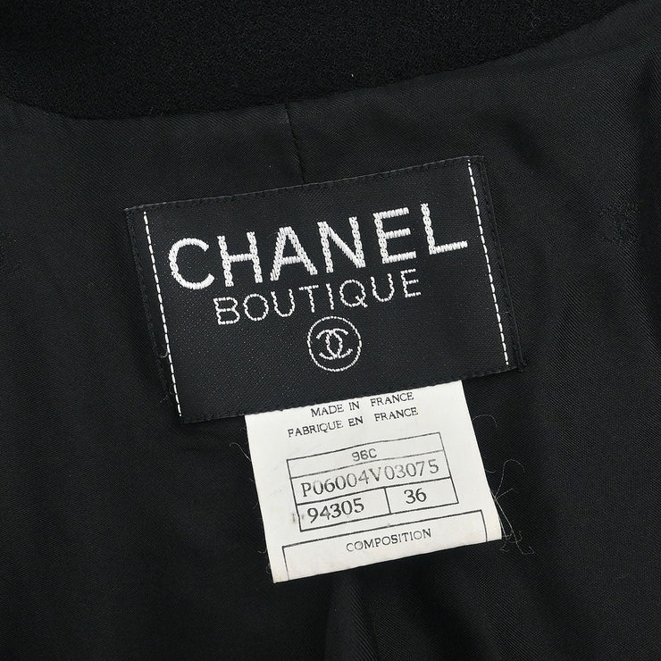 Chanel Jacket Black 96C #36 154561