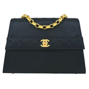 Chanel Black Satin Shoulder Bag 154564