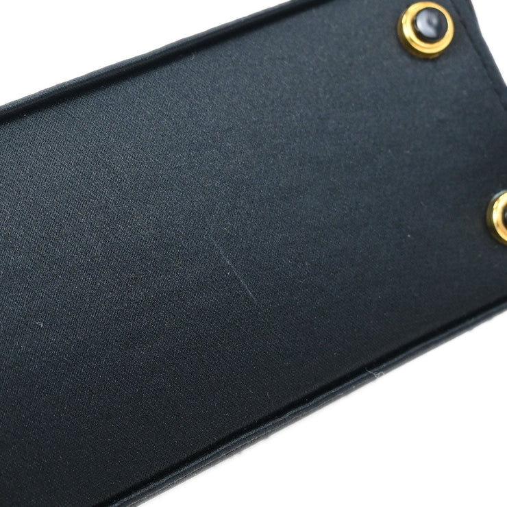 Chanel Black Satin Shoulder Bag 154564