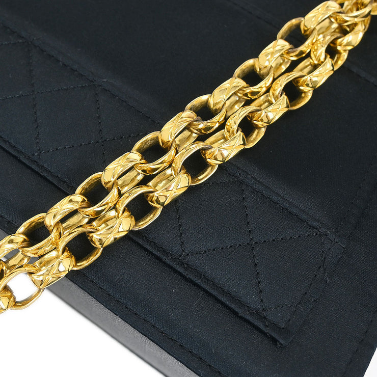Chanel Black Satin Shoulder Bag 154564