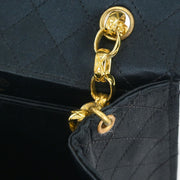 Chanel Black Satin Shoulder Bag 154564