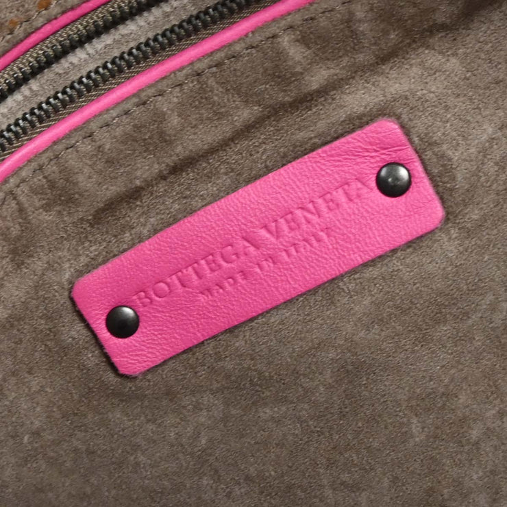 Bottega Veneta Pink Intrecciato Hobo Handbag BO2359621V 154567