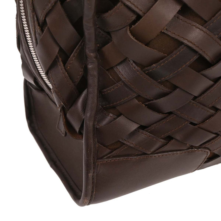 Loewe Brown Amazona 36 Handbag 060709 154571