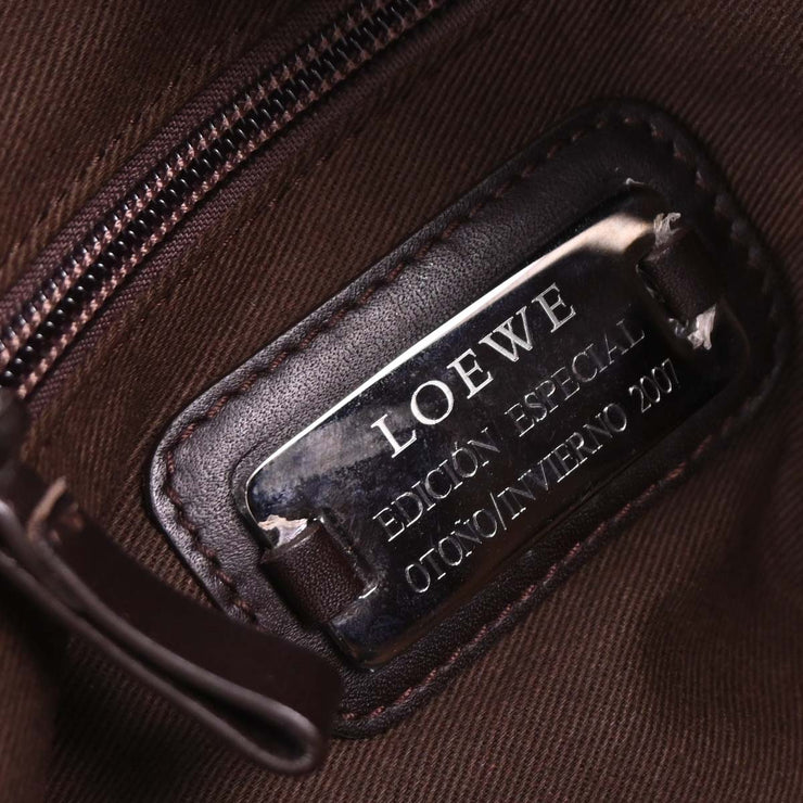 Loewe Brown Amazona 36 Handbag 060709 154571