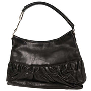 Christian Dior Black Leather Corset Handbag 13BM-0044 154582