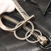 Christian Dior Black Leather Corset Handbag 13BM-0044 154582