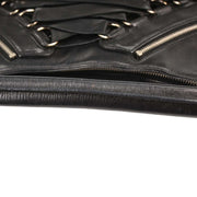 Christian Dior Black Leather Corset Handbag 13BM-0044 154582