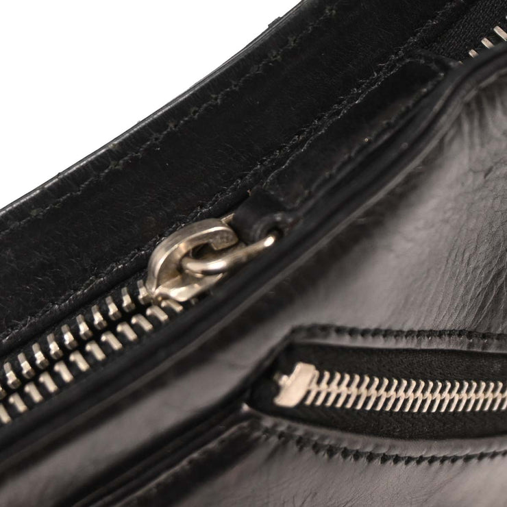 Christian Dior Black Leather Corset Handbag 13BM-0044 154582