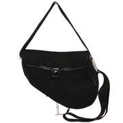 Christian Dior Black Nylon Saddle Shoulder Bag RU0022 154583