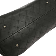 Chanel Black Calfskin Urban Shopping Tote 2way Shoulder Handbag 154589