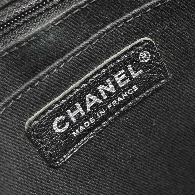 Chanel Black Calfskin Urban Shopping Tote 2way Shoulder Handbag 154589