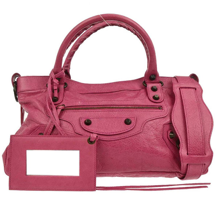Balenciaga Pink The First 2way Handbag 103208.5560 213048 154591