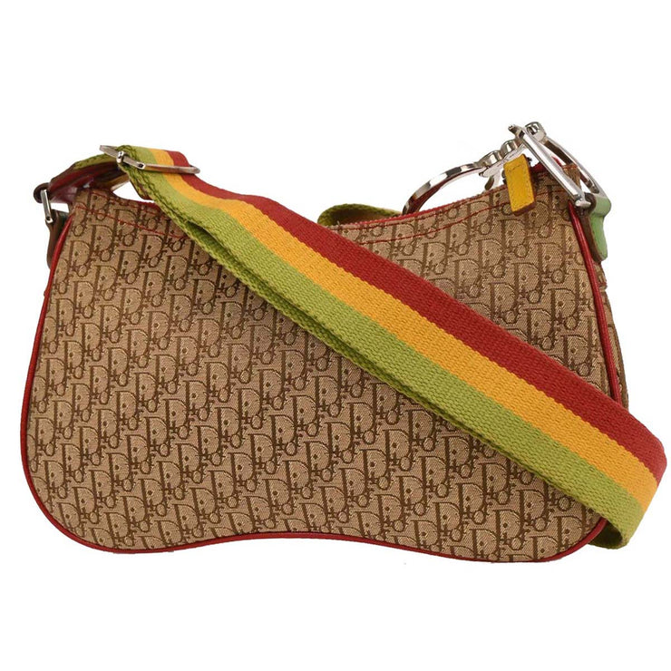 Christian Dior Rasta-Color Trotter Saddle Shoulder Bag 08RU0034 154598
