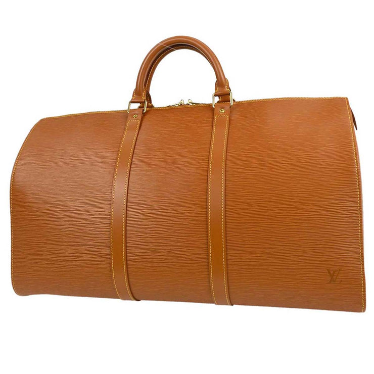 Louis Vuitton Brown Epi Keepall 50 Travel Handbag M42968 AAS25891 154602
