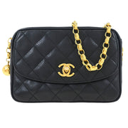 Chanel Black Calfskin Camera Bag Mini 154603