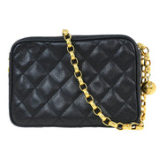 Chanel Black Calfskin Camera Bag Mini 154603
