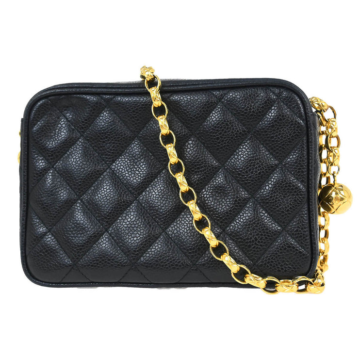 Chanel Black Calfskin Camera Bag Mini 154603