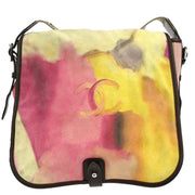 Chanel Yellow Suede Flap Shoulder Bag 154613