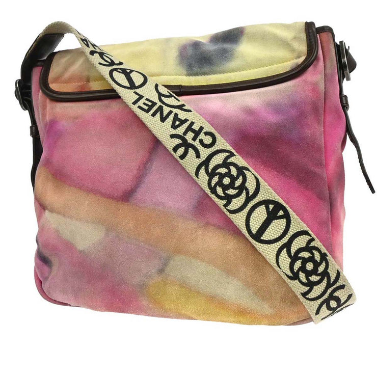 Chanel Yellow Suede Flap Shoulder Bag 154613