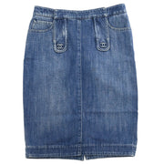 Chanel Denim Skirt Blue 08P #36 162608