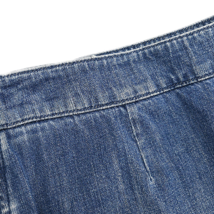 Chanel Denim Skirt Blue 08P #36 162608