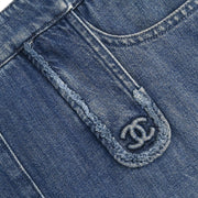Chanel Denim Skirt Blue 08P #36 162608