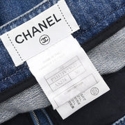 Chanel Denim Skirt Blue 08P #36 162608