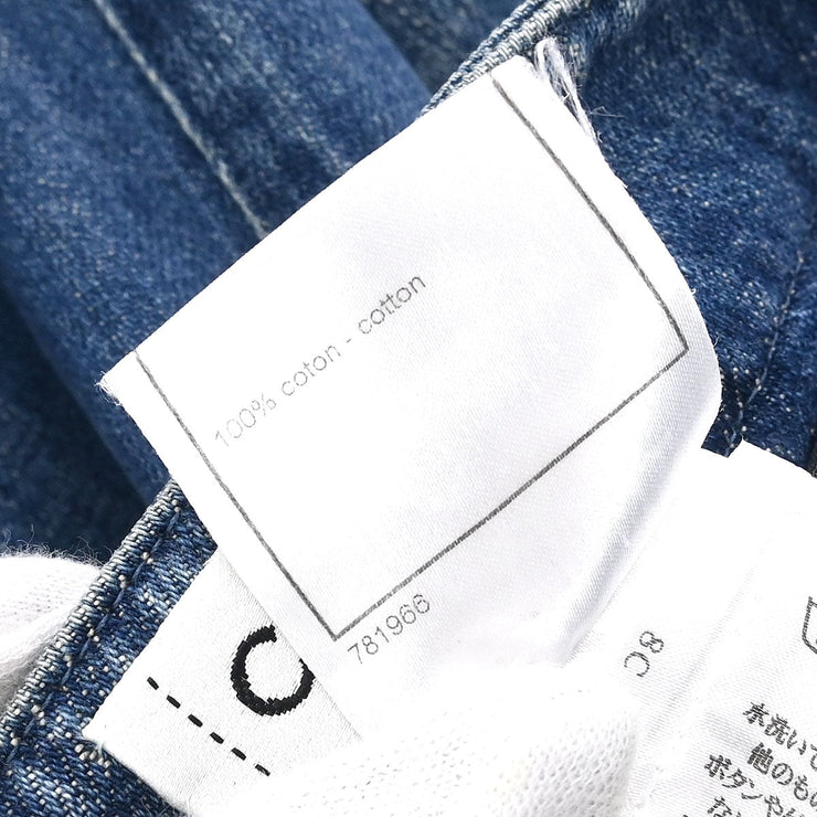 Chanel Denim Skirt Blue 08P #36 162608