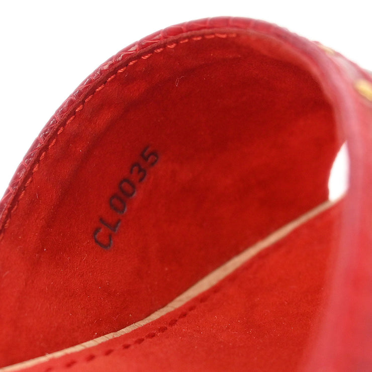Louis Vuitton * Sandals Shoes Monogram Cherry CL0035 #36 162703