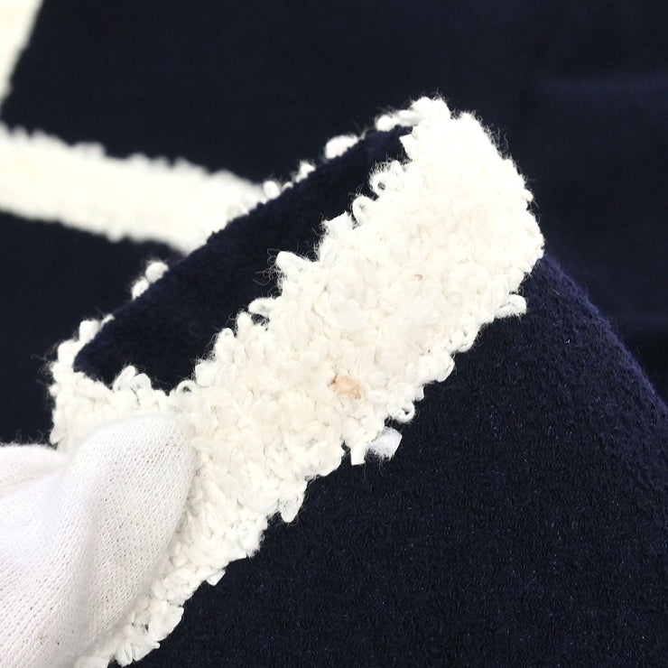Chanel Collarless Jacket Navy 95C #44 162796