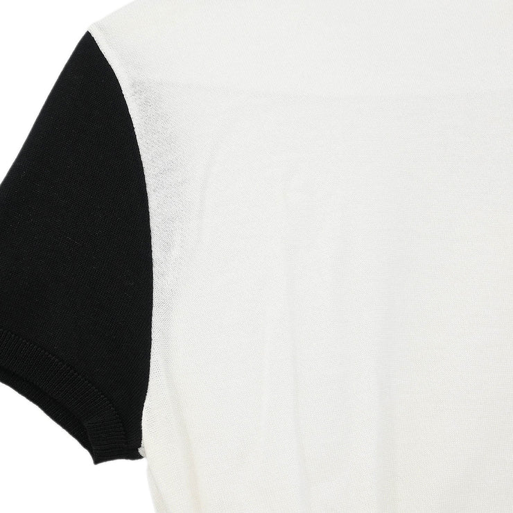 Chanel Short Sleeve Cardigan White #36 162799