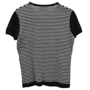 Chanel Short Sleeve Cardigan Black #38 162872