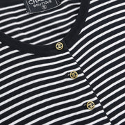 Chanel Short Sleeve Cardigan Black #38 162872